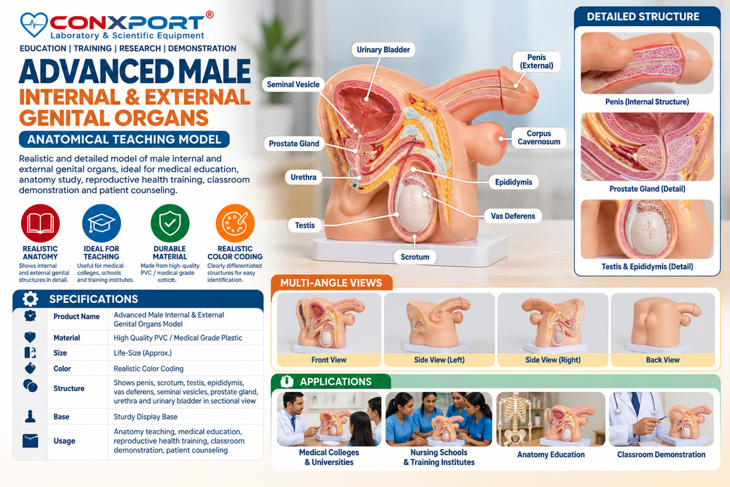 Advanced Male Internal & External Genital Organs Model