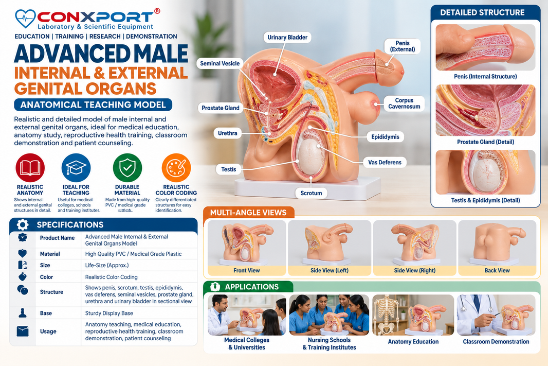 Advanced Male Internal & External Genital Organs Model