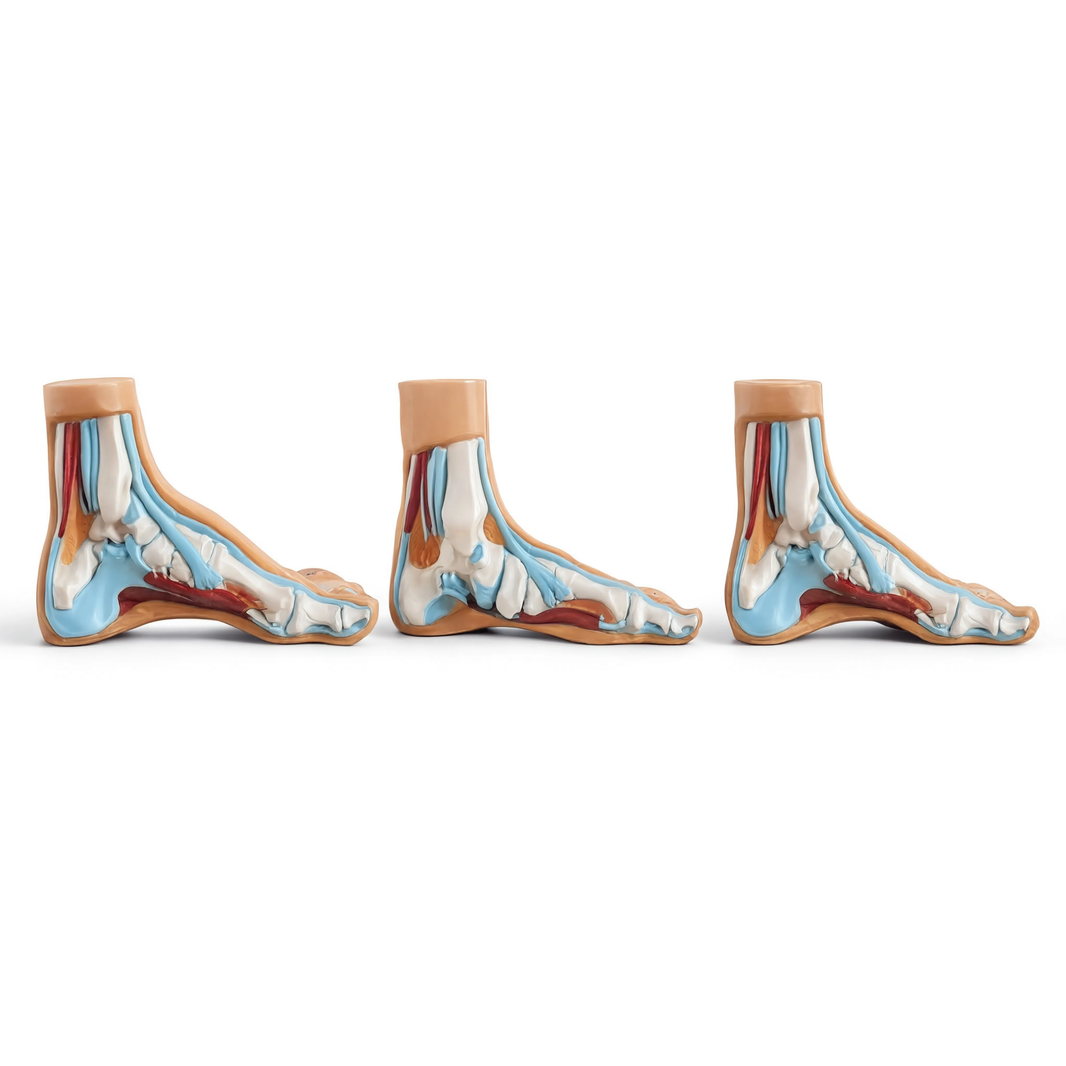 Normal, Flat and Arched Foot Model