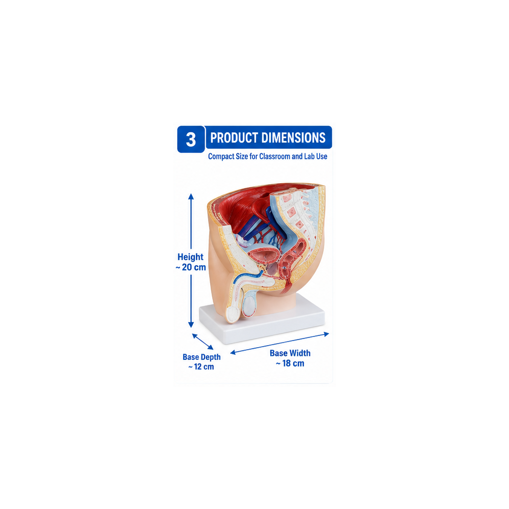 Human Male Pelvis Section Model (1 Part)