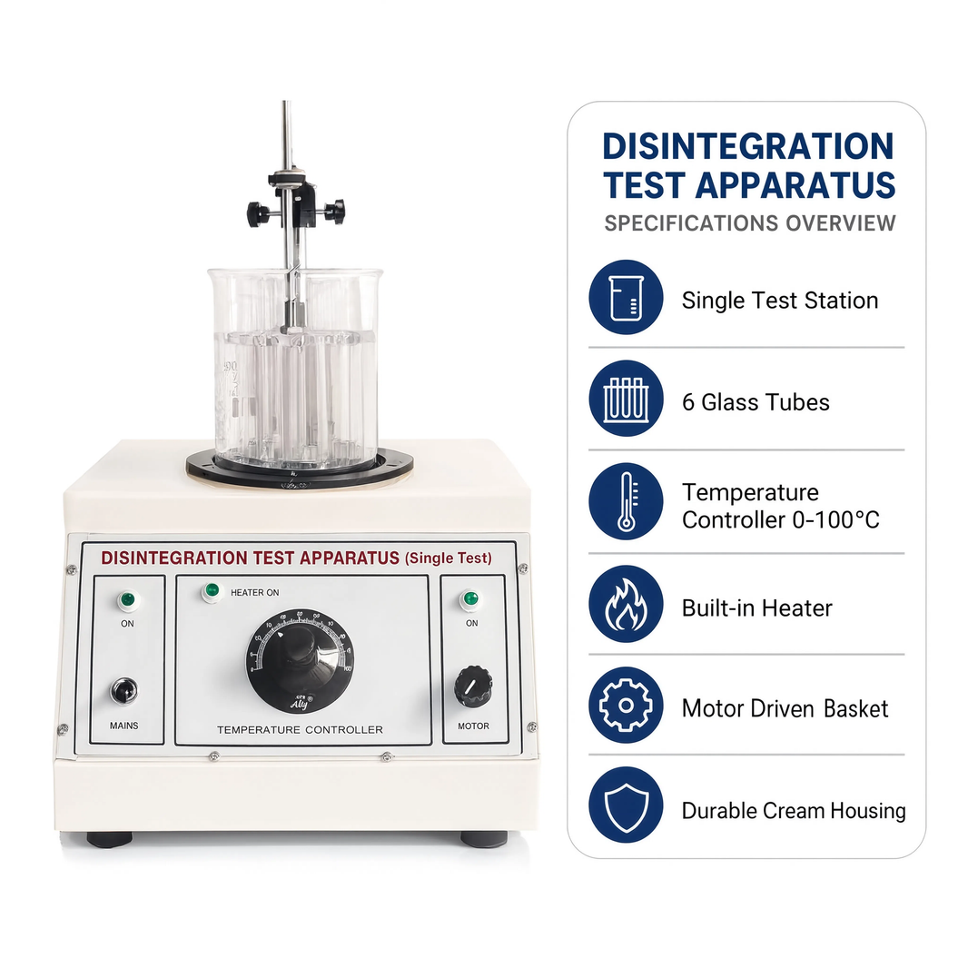 Digital Disintegration Tester for Pharmaceutical &