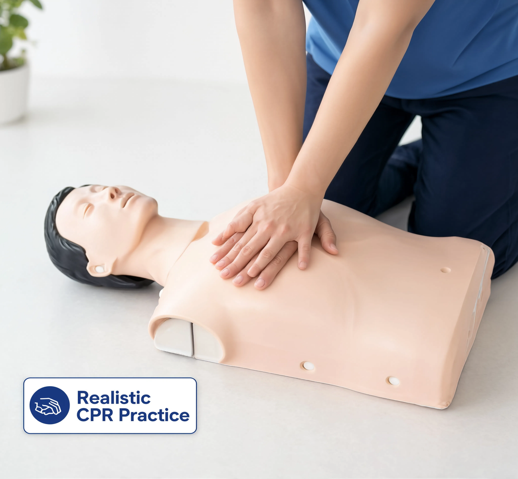 Electronic Half-Body CPR Training Manikin (Male)