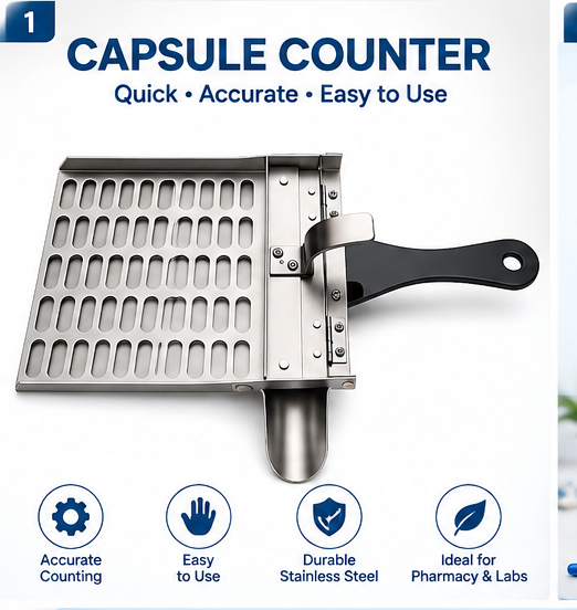 Capsule Counter 50 Holes – Manual Capsule Counting