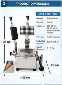 Capsule Filling Machine 100 Holes
