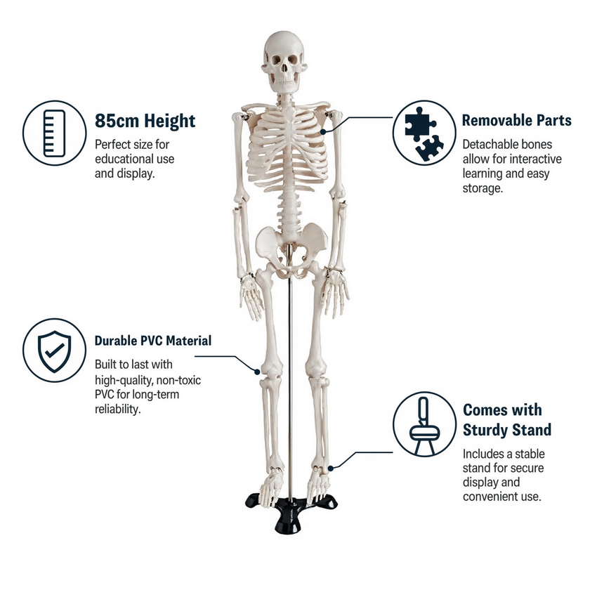 85CM Human Skeleton Model with Stand