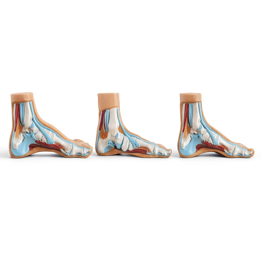 Normal, Flat and Arched Foot Model