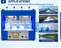 Digital Jar Test Apparatus 4 Test – Four Paddle Flocculator