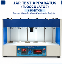 Digital Jar Test Apparatus 6 Test – Six Paddle Flocculator