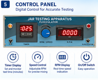 Digital Jar Test Apparatus 6 Test – Six Paddle Flocculator