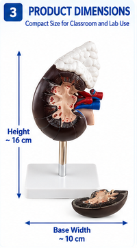 Human Kidney with Adrenal Gland Model