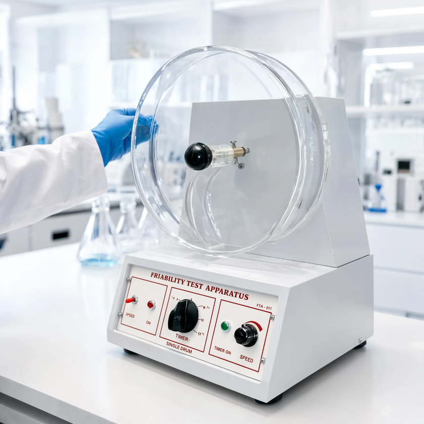 Friability Test Apparatus Pharmacy & Laboratory Use