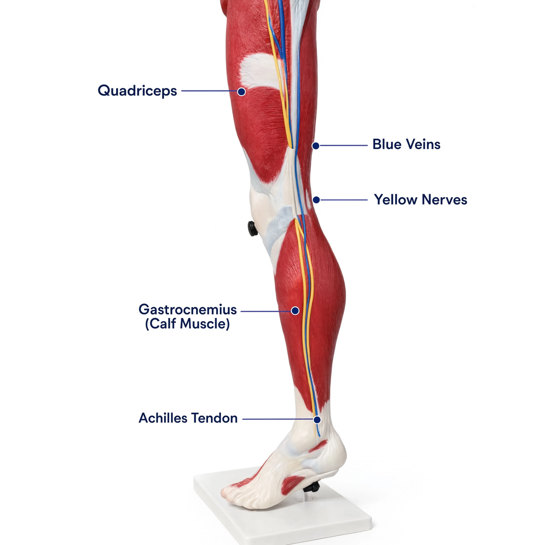 Muscles of Human Leg Model (13 Parts)
