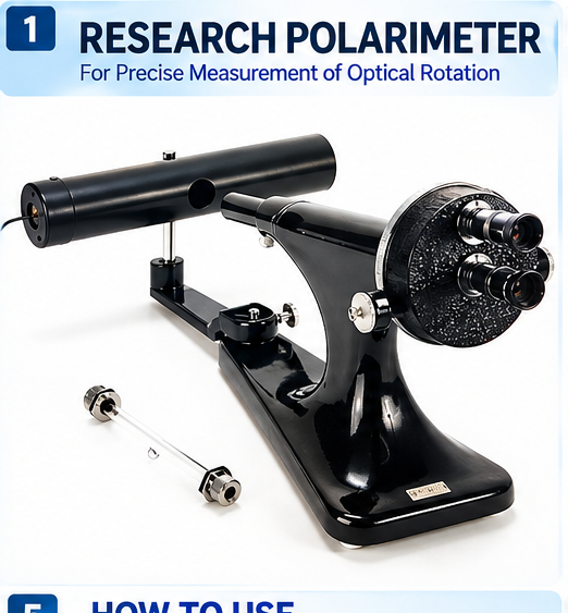 Research Polarimeter | Precision Optical Rotation Measurement Instrument