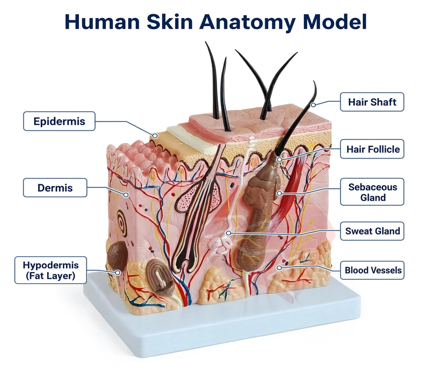 Human Skin Block Model