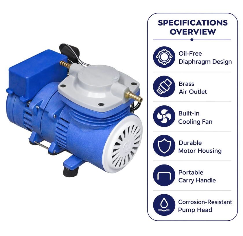 Oil Free Vacuum Pump 15 Ltr. – Portable