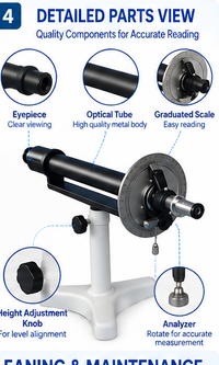 Student Polarimeter – Laboratory Optical Instrument for Measuring Optical Rotation