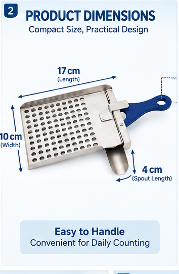 Tablet Counter 50 Holes – Manual Tablet Counting Tray
